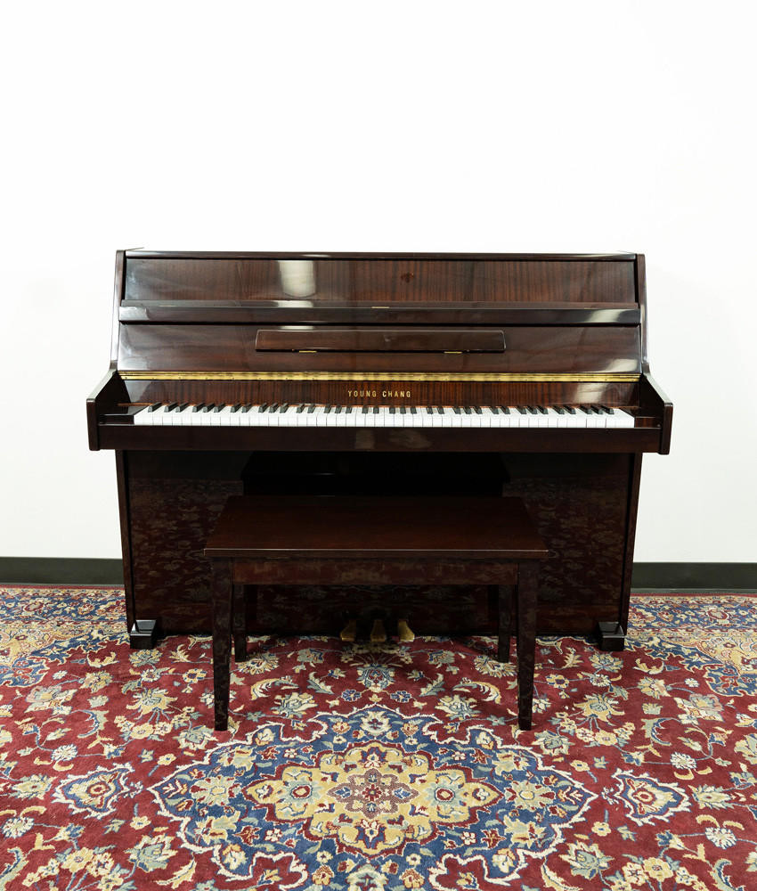 Young Chang Classic Upright Piano Polished Mahogany SN: T0012841